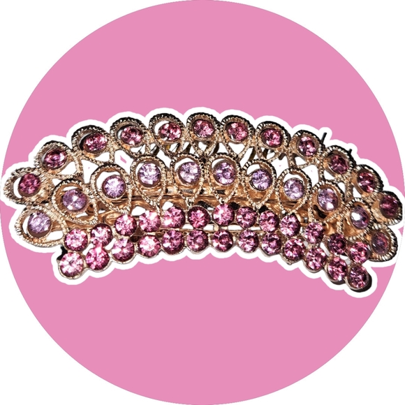 NWT Hair Clip Assessory (Pink & Gold) - Picture 3 of 7